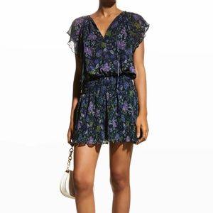 Ramy Brook Milene Dress Navy Floral $425
